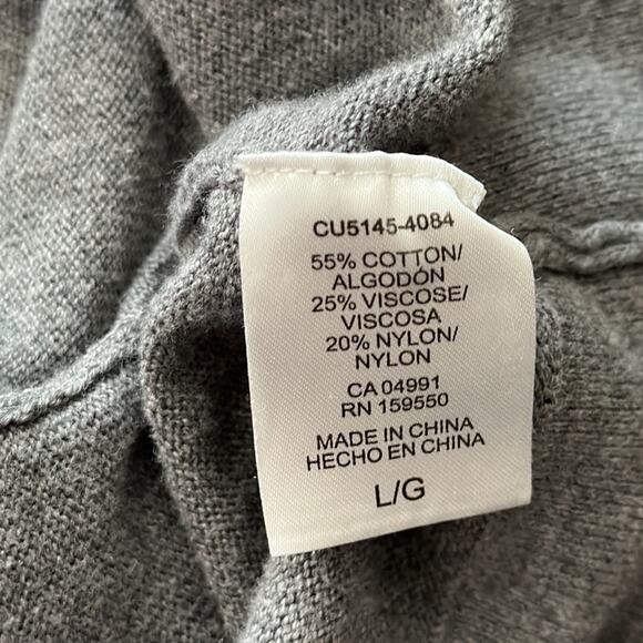 Hilary Radley | Gray Cozie Hoodie Sweater Size L - Picture 9 of 15